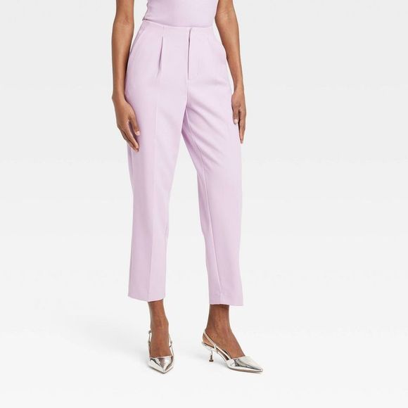 A New Day Pants - Women's High-Rise Tailored Trousers - A New Day Lavender 2